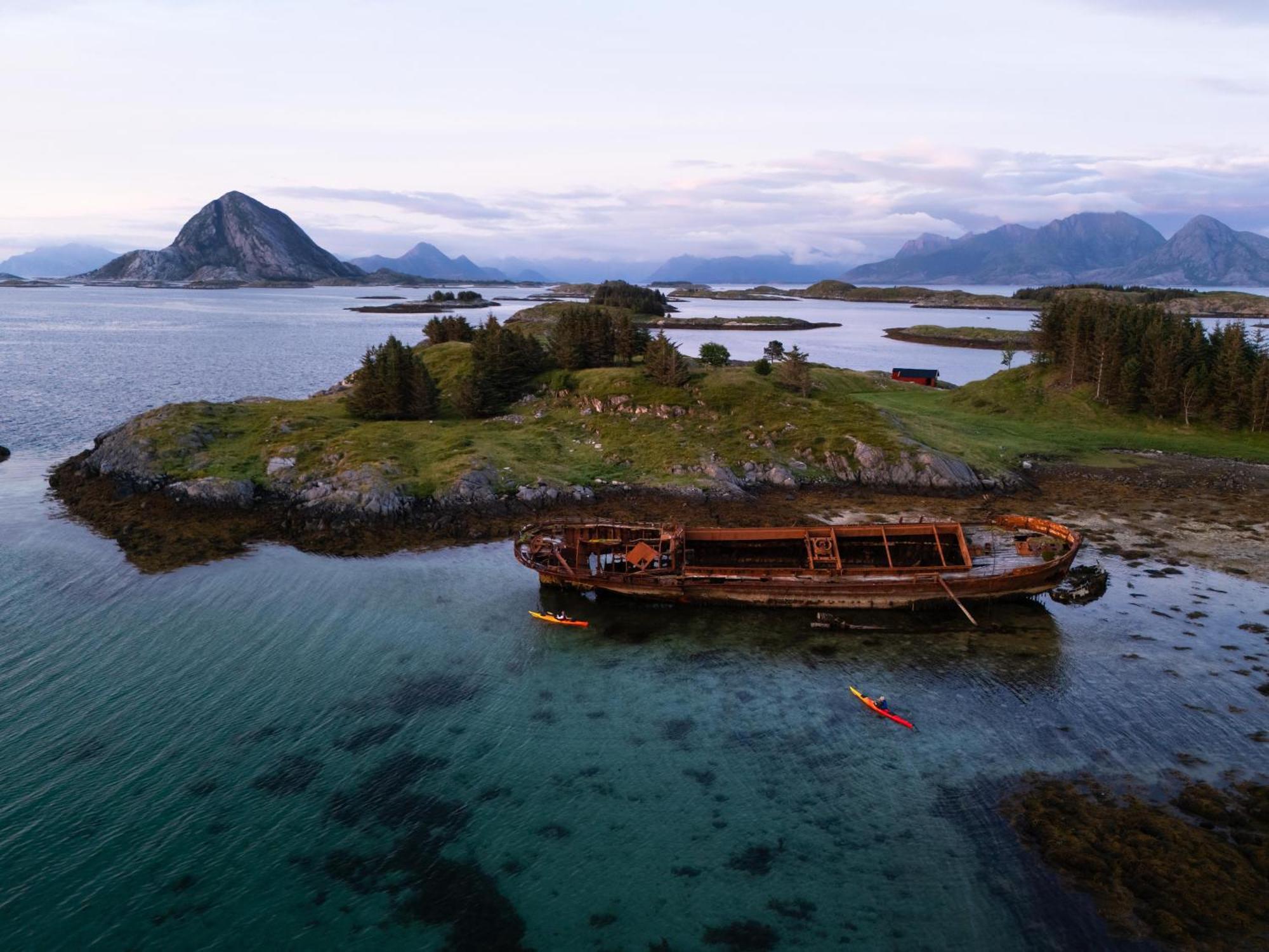Отель Gulbrakka Basecamp Glomfjord Экстерьер фото
